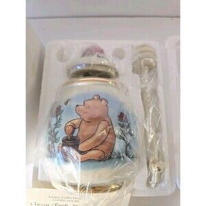 Vintage New Lenox Disney Winnie The Pooh Classic Pooh Honey Pot & Dipper NOS COA